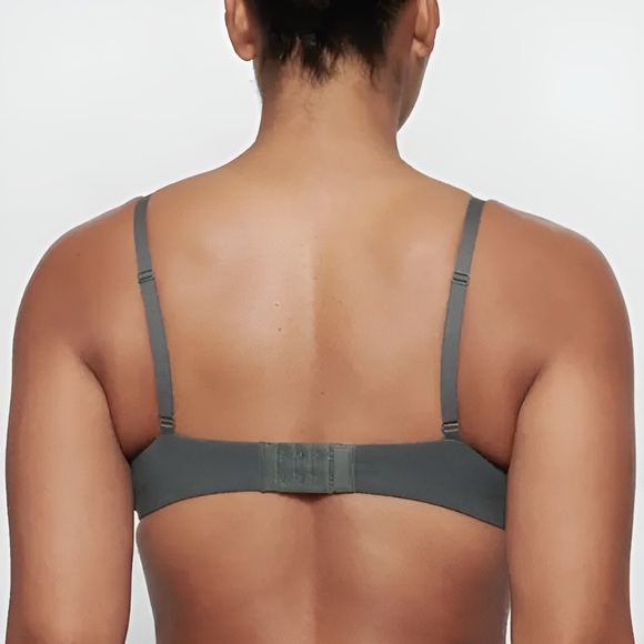 SKIMS Cotton Jersey Underwire Bra in Deep Sea - Picture 2 of 7